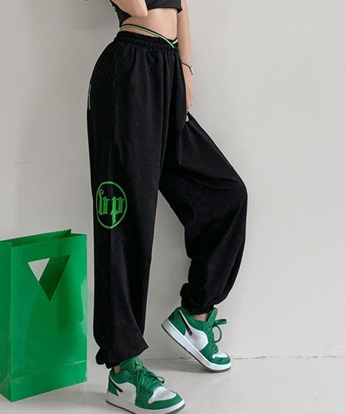 Miniministore(ミニミニストア)の「スウェットパンツ レディースカラーパンツ(スウェットパンツ・レディース・ホワイト/ライトグレー/ライム/レッド/オレンジ/ブラック/アクア・FREE)」の1枚目の写真