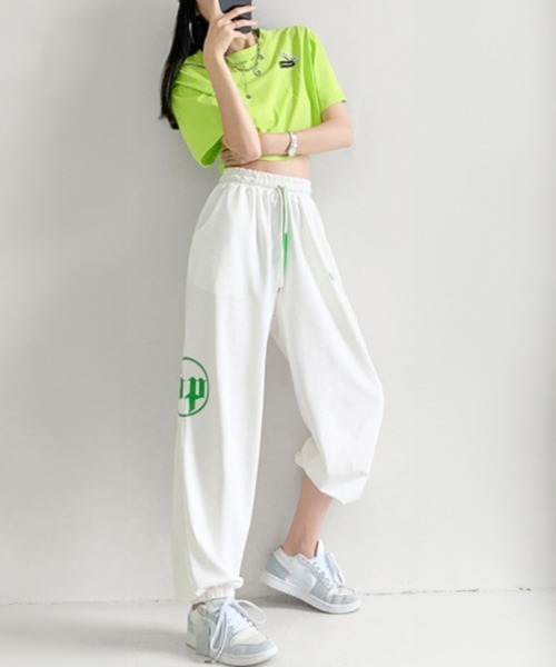 Miniministore(ミニミニストア)の「スウェットパンツ レディースカラーパンツ(スウェットパンツ・レディース・ホワイト/ライトグレー/ライム/レッド/オレンジ/ブラック/アクア・FREE)」の14枚目の写真