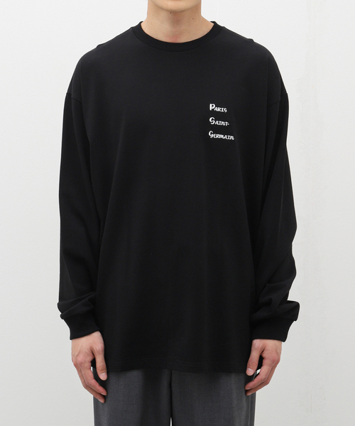 PARIS SAINT-GERMAIN(パリサンジェルマン)の「【Paris Saint-Germain】刺しゅう ロングスリーブTシャツ 鶴(Tシャツ/カットソー・メンズ・ブラック/ホワイト・MEDIUM/LARGE/X-LARGE)」の1枚目の写真