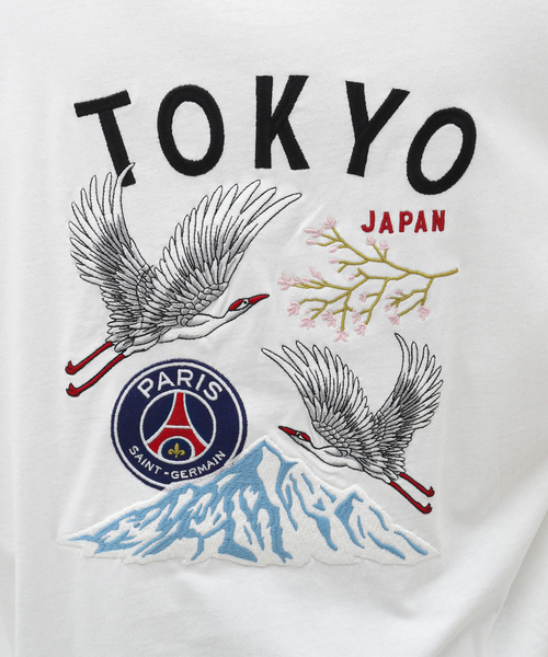 PARIS SAINT-GERMAIN(パリサンジェルマン)の「【Paris Saint-Germain】刺しゅう ロングスリーブTシャツ 鶴(Tシャツ/カットソー・メンズ・ブラック/ホワイト・MEDIUM/LARGE/X-LARGE)」の14枚目の写真