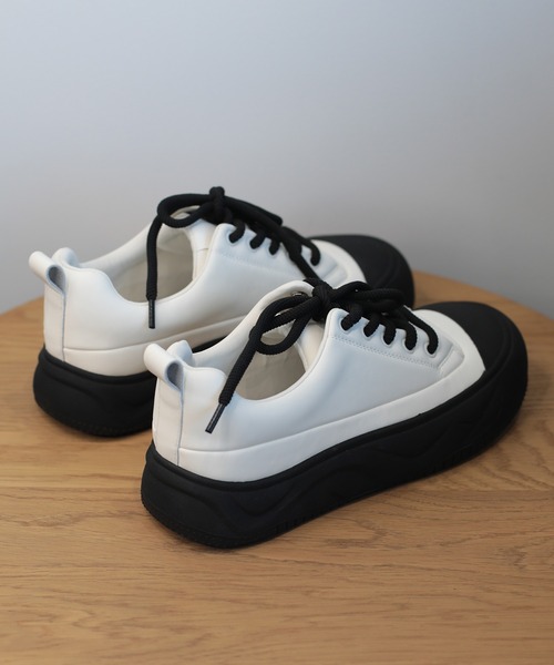 shoes365（シューズスリーシックスファイヴ）の「【shoes365】厚底スニーカー（スニーカー・レディース・ブラック/ベージュ/グレー・23.0cm/22.5cm/24.0cm/23.5cm/25.0cm/24.5cm）」の19枚目の写真