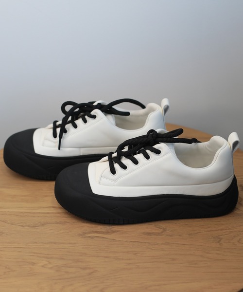shoes365（シューズスリーシックスファイヴ）の「【shoes365】厚底スニーカー（スニーカー・レディース・ブラック/ベージュ/グレー・23.0cm/22.5cm/24.0cm/23.5cm/25.0cm/24.5cm）」の22枚目の写真