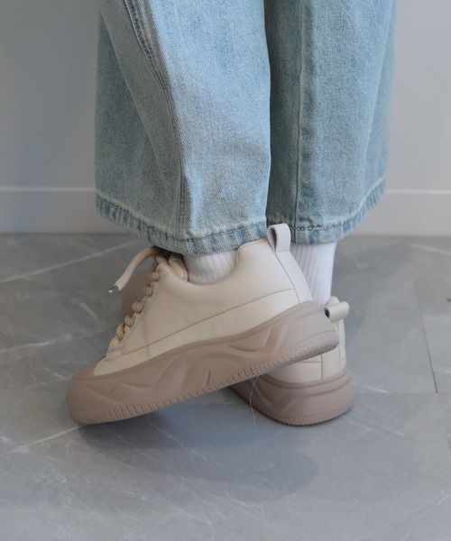 shoes365（シューズスリーシックスファイヴ）の「【shoes365】厚底スニーカー（スニーカー・レディース・ブラック/ベージュ/グレー・23.0cm/22.5cm/24.0cm/23.5cm/25.0cm/24.5cm）」の13枚目の写真