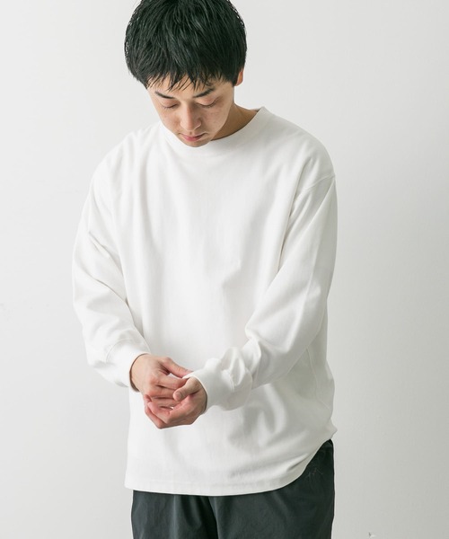 URBAN RESEARCH DOORS(アーバンリサーチドアーズ)の「USAコットンロングスリーブTシャツ(Tシャツ/カットソー・メンズ・チャコールグレー/グレー系その他/ホワイト/ブルー系その他・MEDIUM/LARGE)」の5枚目の写真