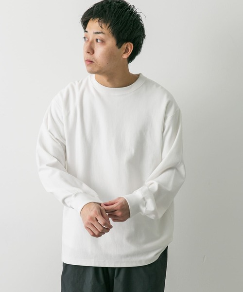 URBAN RESEARCH DOORS(アーバンリサーチドアーズ)の「USAコットンロングスリーブTシャツ(Tシャツ/カットソー・メンズ・チャコールグレー/グレー系その他/ホワイト/ブルー系その他・MEDIUM/LARGE)」の6枚目の写真