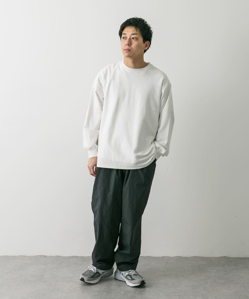 URBAN RESEARCH DOORS(アーバンリサーチドアーズ)の「USAコットンロングスリーブTシャツ(Tシャツ/カットソー・メンズ・チャコールグレー/グレー系その他/ホワイト/ブルー系その他・MEDIUM/LARGE)」の7枚目の写真