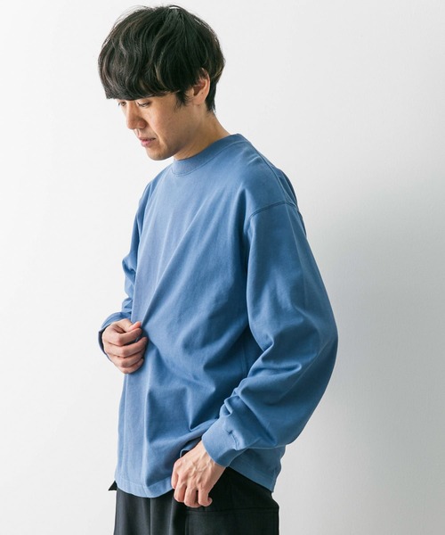 URBAN RESEARCH DOORS(アーバンリサーチドアーズ)の「USAコットンロングスリーブTシャツ(Tシャツ/カットソー・メンズ・チャコールグレー/グレー系その他/ホワイト/ブルー系その他・MEDIUM/LARGE)」の17枚目の写真