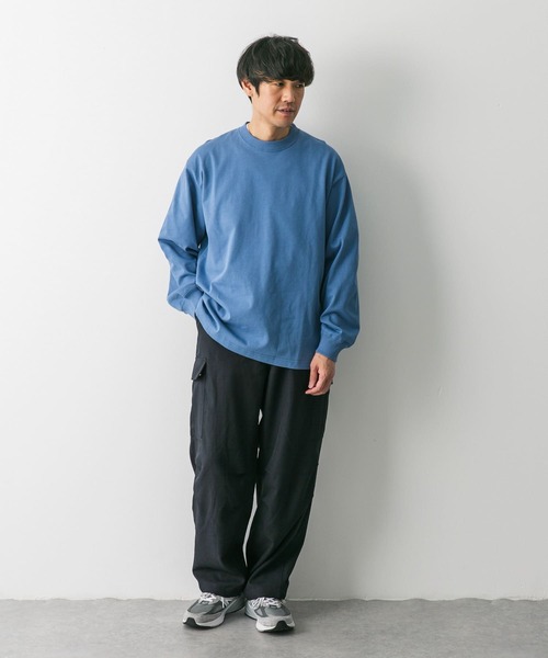 URBAN RESEARCH DOORS(アーバンリサーチドアーズ)の「USAコットンロングスリーブTシャツ(Tシャツ/カットソー・メンズ・チャコールグレー/グレー系その他/ホワイト/ブルー系その他・MEDIUM/LARGE)」の19枚目の写真