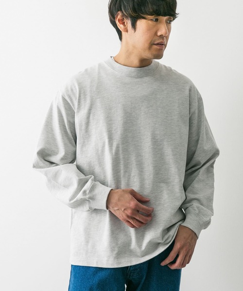 URBAN RESEARCH DOORS(アーバンリサーチドアーズ)の「USAコットンロングスリーブTシャツ(Tシャツ/カットソー・メンズ・チャコールグレー/グレー系その他/ホワイト/ブルー系その他・MEDIUM/LARGE)」の21枚目の写真