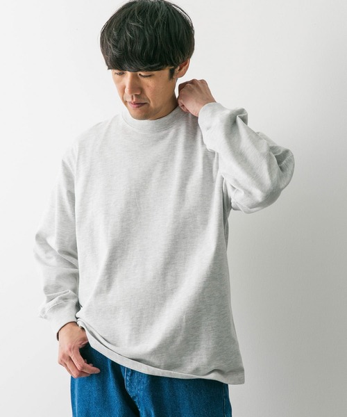 URBAN RESEARCH DOORS(アーバンリサーチドアーズ)の「USAコットンロングスリーブTシャツ(Tシャツ/カットソー・メンズ・チャコールグレー/グレー系その他/ホワイト/ブルー系その他・MEDIUM/LARGE)」の22枚目の写真