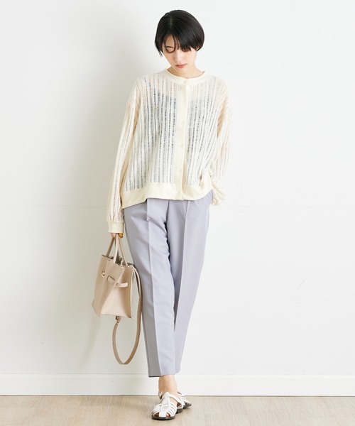 INED CLARO(イネドクラロ)の「イージーテーパードパンツ(その他パンツ・レディース・グレイッシュブルー/ベージュ/イエロー/グリーン・9号/11号)」の3枚目の写真