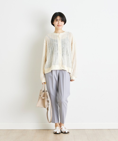 INED CLARO(イネドクラロ)の「イージーテーパードパンツ(その他パンツ・レディース・グレイッシュブルー/ベージュ/イエロー/グリーン・9号/11号)」の12枚目の写真