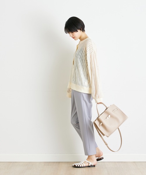 INED CLARO(イネドクラロ)の「イージーテーパードパンツ(その他パンツ・レディース・グレイッシュブルー/ベージュ/イエロー/グリーン・9号/11号)」の16枚目の写真