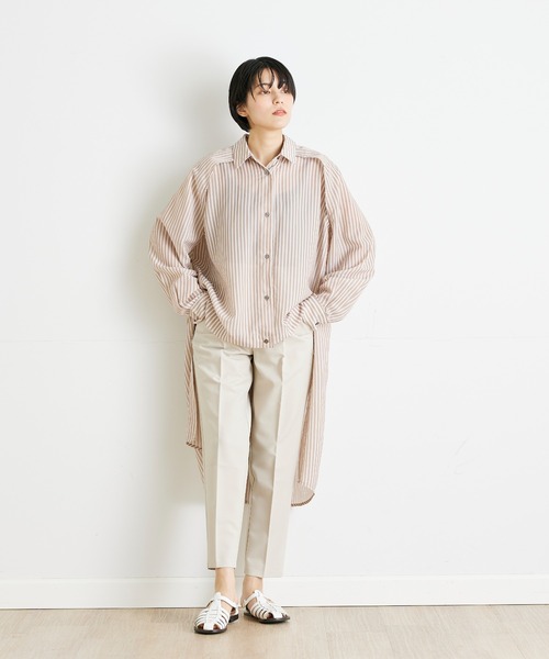 INED CLARO(イネドクラロ)の「イージーテーパードパンツ(その他パンツ・レディース・グレイッシュブルー/ベージュ/イエロー/グリーン・9号/11号)」の19枚目の写真