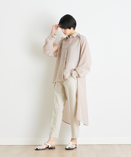 INED CLARO(イネドクラロ)の「イージーテーパードパンツ(その他パンツ・レディース・グレイッシュブルー/ベージュ/イエロー/グリーン・9号/11号)」の21枚目の写真