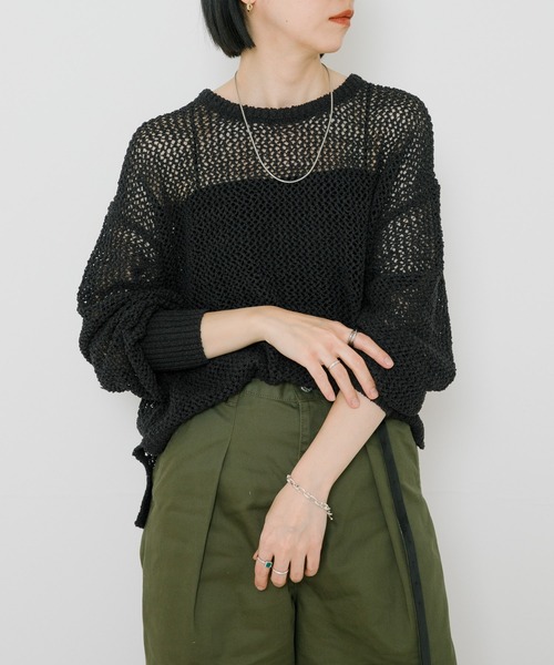 URBAN RESEARCH（アーバンリサーチ）の「透かし柄ニットプル