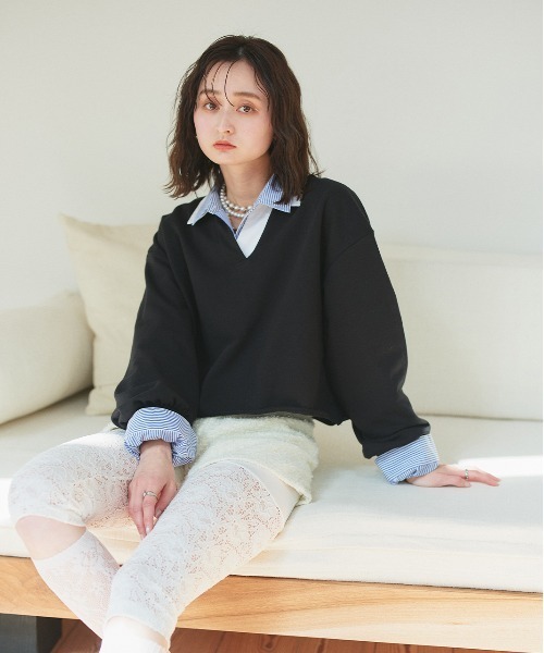 ◇シャツ◇【boohoo】ストライプポケットディテールシャツ / 2色 セール】シャツジャケット ショートストライプ シャツ