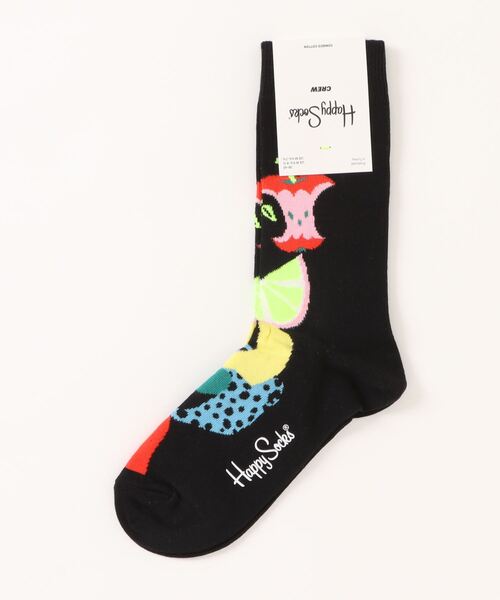 Happy Socks(ハッピーソックス)の「【HAPPY SOCKS】キャッチーデザインソックス(ソックス/靴下・レディース・ブラック系その他/ブラック系その他3・MEDIUM/SMALL)」の2枚目の写真