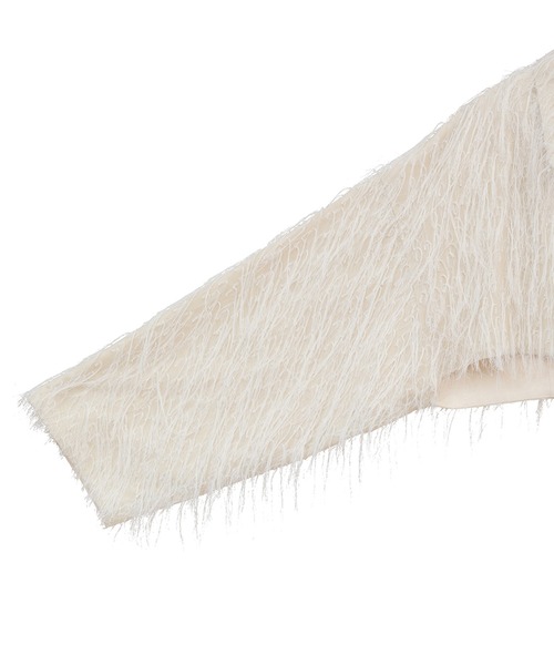 CLANE（クラネ）の「FRINGE SHORT JACKET（その他アウター・レディース・アイボリー/ブラック/レッド・1/2）」の15枚目の写真