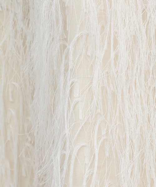 CLANE（クラネ）の「FRINGE SHORT JACKET（その他アウター・レディース・アイボリー/ブラック/レッド・1/2）」の17枚目の写真