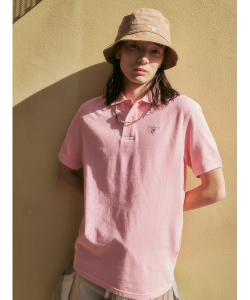 Barbour(バブアー)の「Barbour ロゴ スポーツ ポロシャツ(ポロシャツ・メンズ・ピンク/イエロー/グリーン/ネイビー/カーキ/レッド/ホワイト/ライトブルー/ブラック/スカイブルー系/インディゴブルー・LARGE/MEDIUM/X-LARGE/SMALL)」の10枚目の写真