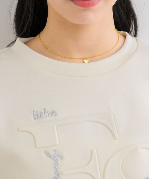 ems excite(エムズエキサイト)の「エンボスロゴポンチCT(Tシャツ/カットソー・レディース・ピンク/グリーン/オフホワイト・FREE)」の9枚目の写真