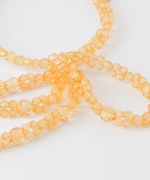 KBF（ケイビーエフ）の「リボンビーズブレスレット（ブレスレット・レディース・オレンジ/クリア・ONE）」の11枚目の写真