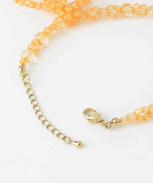 KBF（ケイビーエフ）の「リボンビーズブレスレット（ブレスレット・レディース・オレンジ/クリア・ONE）」の12枚目の写真