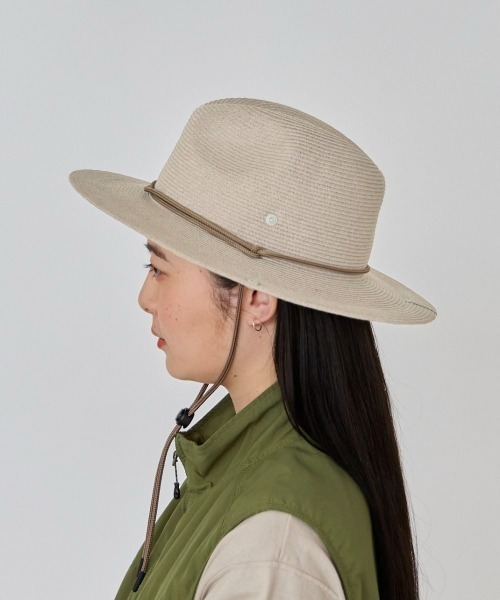 OVERRIDE(オーバーライド)の「OVERRIDE WASHABLE BD STRAP HAT SGP / オーバーライド(ハット・レディース・ブラック/ベージュ/ライトグレー・M/57.5cm/61cm/L/61cm)」の9枚目の写真
