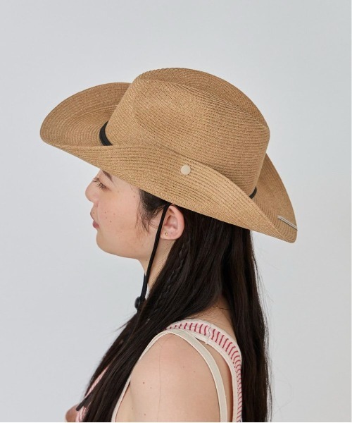 OVERRIDE(オーバーライド)の「OVERRIDE WASHABLE BD STRAP HAT SGP / オーバーライド(ハット・レディース・ブラック/ベージュ/ライトグレー・M/57.5cm/61cm/L/61cm)」の15枚目の写真
