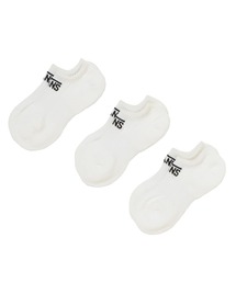 VANS ヴァンズ NO SHOW 3Pack SOCKS SOCKS 124R1211500 ABC-MART限定 WHITE