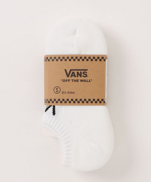 VANS（バンズ）の「VANS ヴァンズ NO SHOW 3Pack SOCKS SOCKS 124R1211500 ABC-MART限定 WHITE（ソックス/靴下・メンズ・ホワイト・SMALL/MEDIUM）」の2枚目の写真