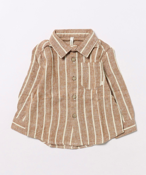 【セール】★Rylee+Cru★COLLARED LONG SLEEVE SHIRT || CEDAR PINSTRIPE(その他ベビー用品)|Rylee + Cru(ライリーアンドクルー)