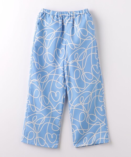 green label relaxing（グリーンレーベルリラクシング）の「TJ アート プリントパンツ 100cm-130cm（その他パンツ・キッズ・ライトブルー/ナチュラル・130cm/110cm/120cm/100cm）」の2枚目の写真