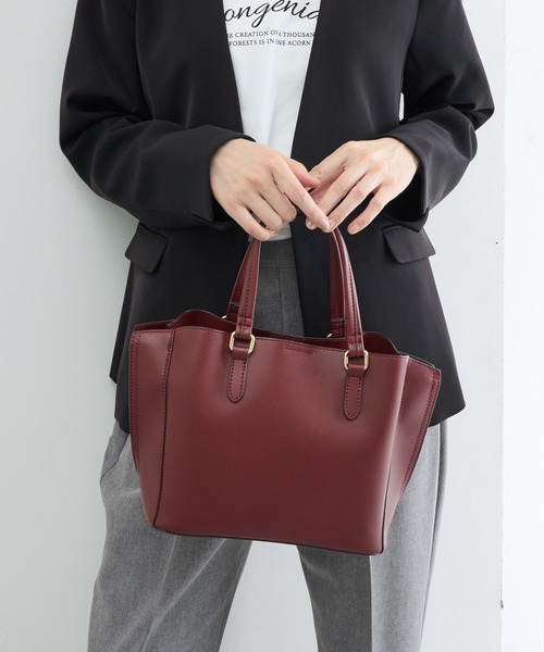 Honeys(ハニーズ)の「軽量ハンドバッグ(ハンドバッグ・レディース・グレー/アイボリー/ブラック/ブルーグレー/ライトベージュ/ボルドー・FREE)」の6枚目の写真