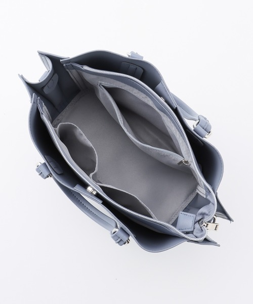 Honeys(ハニーズ)の「軽量ハンドバッグ(ハンドバッグ・レディース・グレー/アイボリー/ブラック/ブルーグレー/ライトベージュ/ボルドー・FREE)」の15枚目の写真