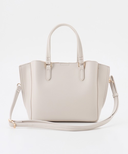 ハンドバッグ　ホワイト デュオ】レザーハンドバッグ L 2WAY 本革 A4サイズ ビジネスバッグ