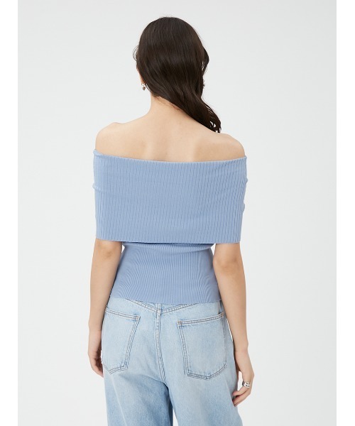 FRAY I.D（フレイアイディー）の「オフショルダーリブニットトップス
