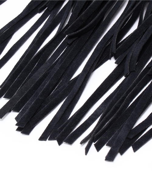 WEGO（ウィゴー）の「WEGO/ フリンジクラッチバッグ（クラッチバッグ・レディース・キャメル/ブラック・FREE）」の13枚目の写真