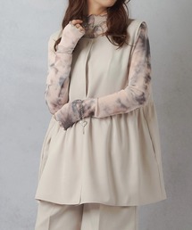 Lull | 【Lull / ルル】セットアップ対応 / キレイめペプラムタンクトップ(ベスト)