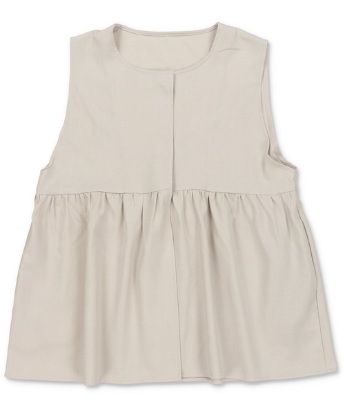 Lull（ルル）の「【Lull / ルル】セットアップ対応 / キレイめペプラムタンクトップ（ベスト・レディース・ブラック/アイボリー・ONESIZE）」の15枚目の写真