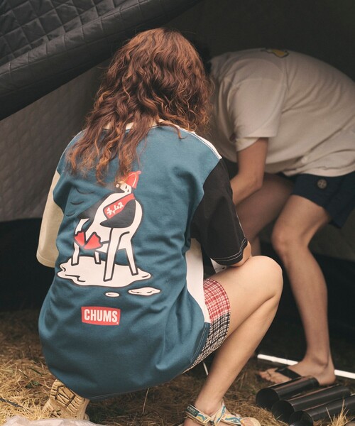 CHUMS（チャムス）の「CHUMS×SAUVENIR/チャムス×サウベニア 別注 TOTONOI Tee/整う/サウナ/バックプリント（Tシャツ/カットソー・メンズ・ブラック/その他9/ホワイト/ベージュ・SMALL/MEDIUM/LARGE）」の4枚目の写真