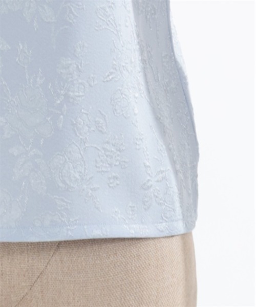 axes femme POETIQUE(アクシーズファムポエティック)の「チャイナ蝶刺繍半袖ブラウス(シャツ/ブラウス・レディース・ホワイト/グレー/ブラック・MEDIUM)」の17枚目の写真