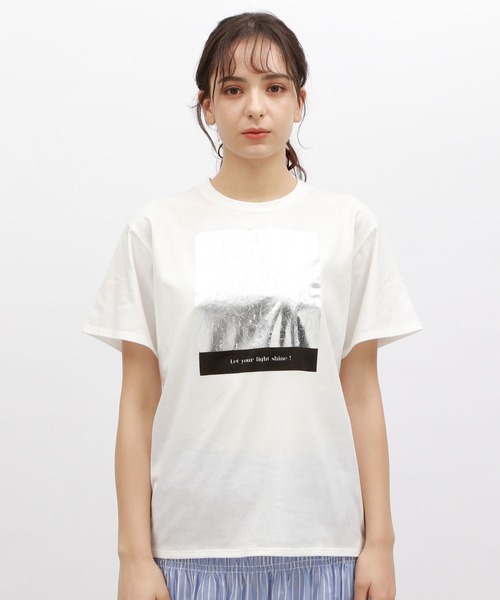 LAKOLE(ラコレ)の「アソート箔プリントTEE / 125540(Tシャツ/カットソー・レディース・オフホワイト/チャコール/ホワイト/ベージュ系その他5/グレー系その他7・SMALL/MEDIUM)」の19枚目の写真
