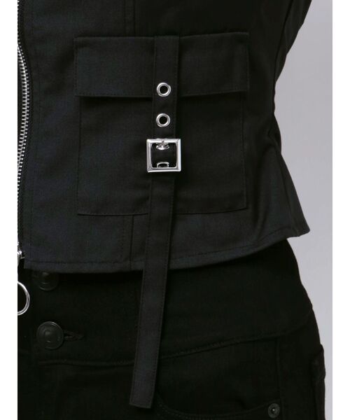 EMODA（エモダ）の「アウトポケットオフショルダートップ（Tシャツ/カットソー・レディース・ホワイト/グレー/カーキ/ブラック・FREE）」の8枚目の写真