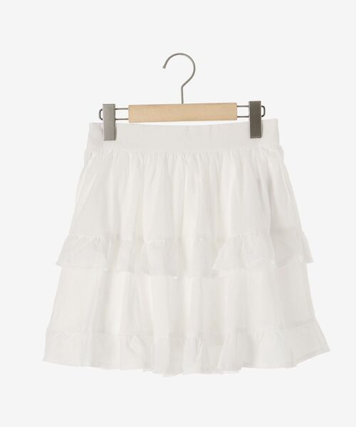 MAJESTIC LEGON（マジェスティックレゴン）の「コットンティアードミニスカパン（スカート・レディース・オフホワイト/ホワイト系その他・MEDIUM）」の7枚目の写真