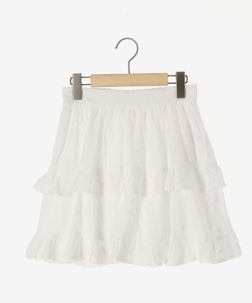 MAJESTIC LEGON（マジェスティックレゴン）の「コットンティアードミニスカパン（スカート・レディース・オフホワイト/ホワイト系その他・MEDIUM）」の6枚目の写真