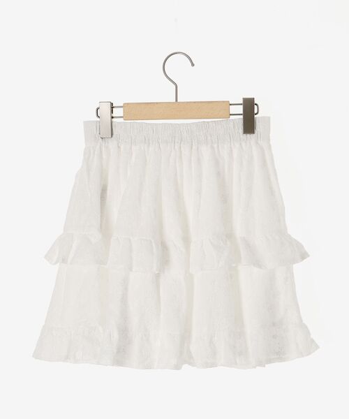 MAJESTIC LEGON（マジェスティックレゴン）の「コットンティアードミニスカパン（スカート・レディース・オフホワイト/ホワイト系その他・MEDIUM）」の5枚目の写真