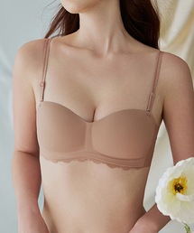 Lace Ladies（レースレディース）の「3WAY ストラップレス 1/2 スカラップ ブラジャー（ブラジャー）」