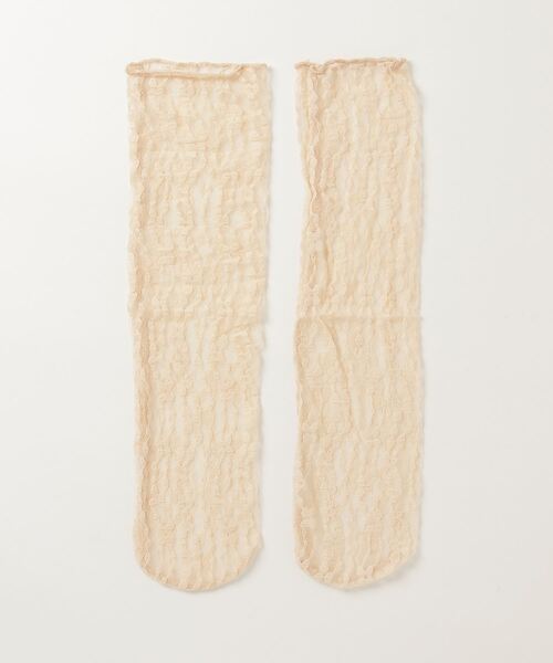 poiregnee（ポワニェ）の「［select］クルー丈レースソックス（ソックス/靴下・レディース・ブラック/ベージュ/ホワイト・FREE）」の7枚目の写真